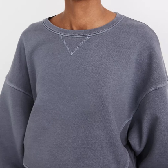 Madewell Rivet & Thread Logo Rib-Insert Sweatshirt - Picture 2 of 10